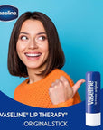 Vaseline Lip Therapy Original 8-Pack – Moisturizing Lip Balm for Very Dry Lips, 0.16 Oz Ea