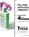 Garnier Fructis Hair Filler Color Repair Shampoo with Ceramide, Smoothing & Sulfate Free Shampoo for Colored, Bleached Hair, 10.1 Fl Oz, 1 Count