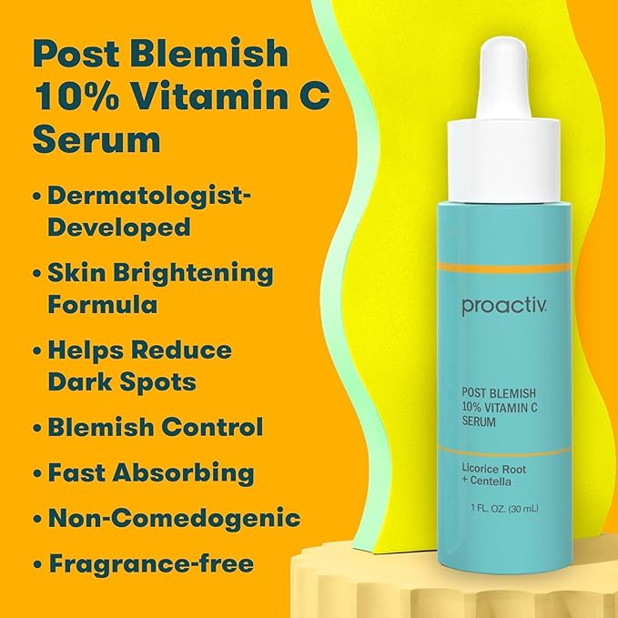 Proactiv Summer Skin Duo - Clear Skin SPF 30 & Post Blemish 10% Vitamin C Serum, Brighten & Protect