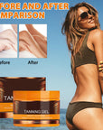 Luxury Intensive Tanning Gel, Natural Tanning Accelerator Cream Gel, For Sunbeds & Outdoor Sun(2PCS)