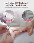 PELCAS Cordless Nail Drill, 10 Speeds Professional Electric Nail File with LED Light Portable Electric Toenail Files with LCD Screen for Thick Nails, Acrylic Nails, Polishing, Nail Art