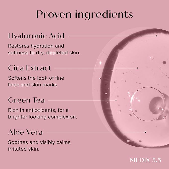 Medix 5.5 Anti Aging Skin Care 3PC Set | Retinol Body Cream + Exfoliating AHA Glycolic Acid Foaming Face Wash & Body Wash + Hyaluronic Acid Serum Booster, Wash + Treat + Hydrate Skincare Set, 3PC Set