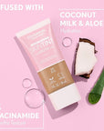 COVERGIRL Clean Fresh Nourishing Skin Tint, 510 Porcelain, Liquid Foundation, Dewy Finish, Infused with Coconut & Aloe, Vegan Formula