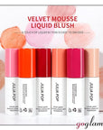AKARY Velvet Mousse Liquid Blush Makeup for Cheeks, (04 Berry)