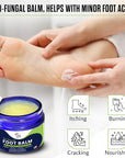 Tea Tree Oil Balm – Moisturizer for Dry Cracked Feet – Instantly Hydrates & Soothes Irritated Skin & Athlete's Foot – Best Care for Women and Men – Made in USA