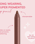 Colourpop Lippie Pencil High-Pigment, Long-Lasting Lip Liner - Sharpenable Lip Liner Pencil for High-Impact Lip Color - Vegan, Cream Formula with Precise Application - Chain Reaction (0.04 oz)