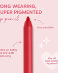 ColourPop Lippie Lip Pencil - High-Pigment, Long-Lasting Lip Liner - Sharpenable Lip Liner Pencil for High-Impact Lip Color - Vegan, Cream Formula with Precise Application - Bossy (0.04 oz)