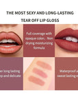 3 Colors Peel off Lip Liner Tattoo, Peel Off Lip Stain Tattoo with Matte Finish, Infused with Vitamin E, Tattoo Lipstick Long Lasting Plump Lip Makeup Gift for Women