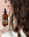 Plant Therapy Rosemary & Castor Oil - 4 oz Hair Treatment for Growth, Shine, Softness, Healthy Scalp & Hair Mask