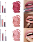 Runway Rogue Silk Glam Liquid Lipstick Lip Trio, Long Wear Frosted Liquid Lipstick Pack, (‘First Class’, ‘Jet Set’, ‘Trophy Wife’)