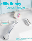 Gillette Venus Extra Smooth Charcoal Women's Razor Blade Refills, 6 Count