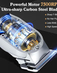Ufree Hair Clippers for Men Professional, Barber Clippers and Trimmers Set, Cordless Hair Clippers for Hair Cutting Kit with LED Display, Electric Hair Trimmer, Gifts for Men, Silver