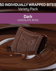 AWAKE - Caffeinated Chocolate Bites - Dark Chocolate, 50 Bites - 50mg Caffeine - Individually Wrapped Energy Bites - Coffee Alternative - Fairtrade, Gluten Free, Non GMO - 0.48oz