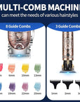Roziapro Hair Clippers for Men T-Blade Trimmer Professional Barber Clippers - Cordless Hair Cutting Beard Trimmer Mens Electric Hair Trimmer Rechargeable Gold Knight Grooming Kit （Rose Gold）