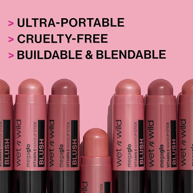 wet n wild Mega Glo Makeup Stick, Buildable Ain't Rose