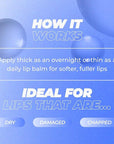 Vitamasques Lip Butter Balm Strawberry, Korean Lip Balm - Peptide Lip Treatment - Lip Balm Hydrating - Light Tinted Lip balm - Made in Korea - 0.33 fl.oz