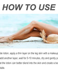 Waterproof Leg Makeup No Transfer - Body Scar & Leg Vein Cover Up for Black Skin, Tattoo Concealer for Varicose Veins (Wheat colored)