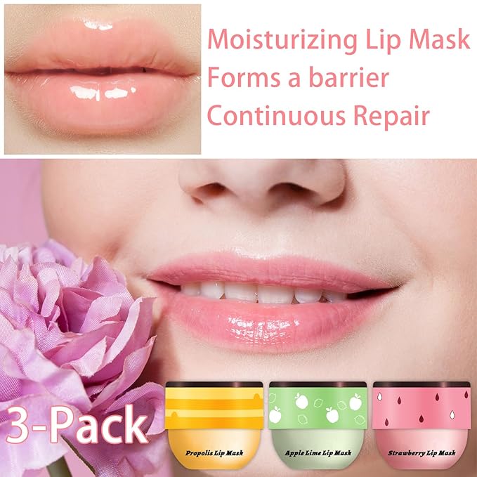 3 PCS Bee Lip Balm Honey Wrinkle
