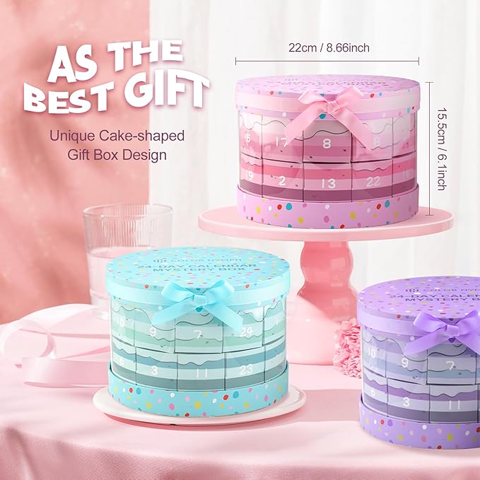 Color Nymph Makeup Advent Calendar 2025, 24 Days Advent Calendar Mystery Box for Christmas, Makeup Gift Sets - Xmas Beauty Countdown Calendar Full Makeup Kits for Teens Girls Kids #Pink