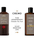 Cremo Body Wash Men, A Vintage Suede with Notes of White Moss and Rich Amber, 16 Fl Oz