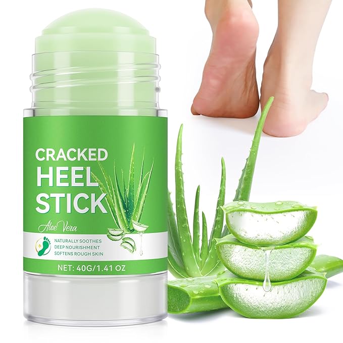 Urea Cream Stick 60% plus Salicylic Acid 2%, Maximum Strength Urea Foot Cream for Dry Cracked Feet, Knees, Elbows, Hands, Exfoliating Dead Skin, Softening Skin (1 PC Aloe Vera, 40G)