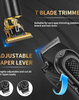 LQT® Men's Professional Hair Clippers Kit，Cordless & Corded Barber Clippers Set，Grooming Rechargeable Beard Trimmer with Adjustable Blade