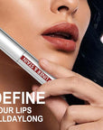 3 Colors Peel off Lip Liner Tattoo, Peel Off Lip Stain Tattoo with Matte Finish, Infused with Vitamin E, Tattoo Lipstick Long Lasting Plump Lip Makeup Gift for Women