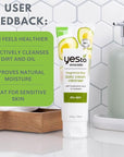 Yes To Avocado Fragrance Free Daily Cream Cleanser, Hydrating Face Wash That Removes Makeup & Impurities Leaving Skin Moisturized With Hyaluronic Acid & Glycerin, Natural Vegan & Cruelty Free, 4 Fl Oz