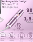 Gurelax Hair Removal Epilator for Women, Rechargeable Facial Epilator Hair Remover, 2-in-1 Electric Epilator & Shaver, 18 Carat Gold Plated Head, All Ages and Skin Types