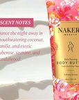 Nakery Skin Toning Body Butter for Women - Firming Body Lotion for Women - Peptide Infused Body Lotion for Crepey & Sagging Skin - Skin Firming Lotion for Neck, Arms & Legs - Cabana Sunset