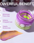 Lip Mask, Hydrating Overnight Lip Sleeping Mask, Lip Moisturizer for Dry Cracked Lips Care, Dual-Color Korean Lips Balm for Nourishing and Softening Lips, Minimizes Fine Lines - Grape