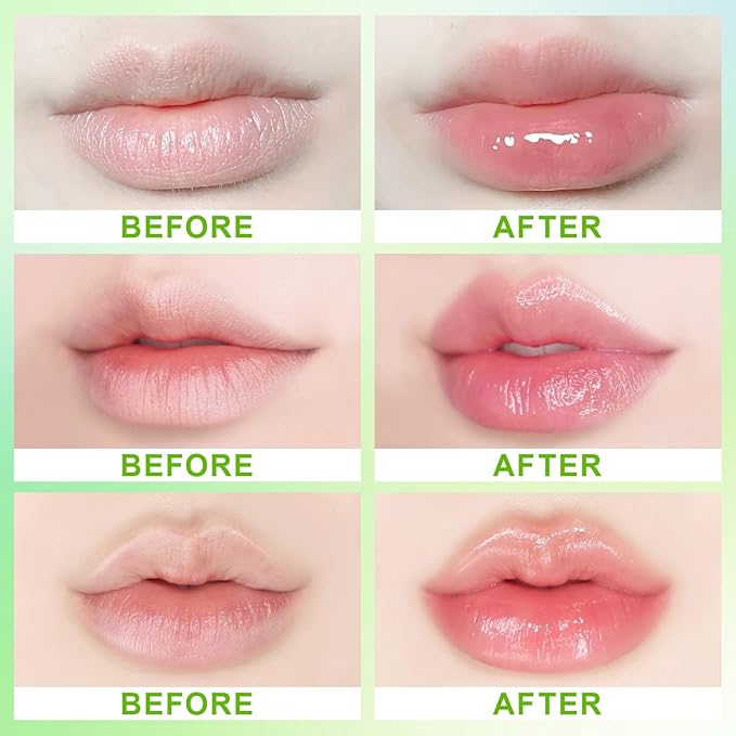 4 PCS Hydrating Lip Oil, Big Brush Head Lip Glaze Shiny Transparent Lip Glow Oil, Nourishing & Non-sticky Long Lasting Fresh Clear Smooth Lip Care Plumping Lip Oil (4PCS)