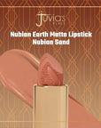 Juvia's Place Nubian Earth Matte Lipstick Nubian Sand - Hydrating, Long-lasting, Richly Pigmented Lip Makeup, Creamy Lipstick with Matte Finish, Beauty & Lip Care Product