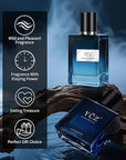 Ycz Cologne for Men Set, 1.7oz(50ml) Bottled Marine Perfume and Club Men Perfume Sophisticated Woody Citrus Scent, Highquality Long Lasting, Sleek Bottle Design, Ideal Special Occasions Ideal Gift