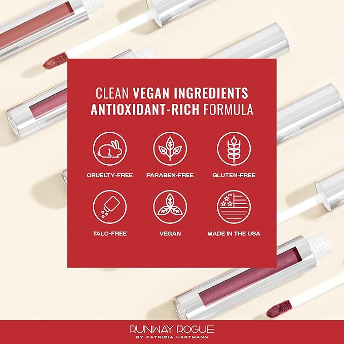 Runway Rogue Velvet Glam Liquid Lipstick, Almost-Matte Soft Nude Lipstick with a Touch of Blush, ‘Minimalist’