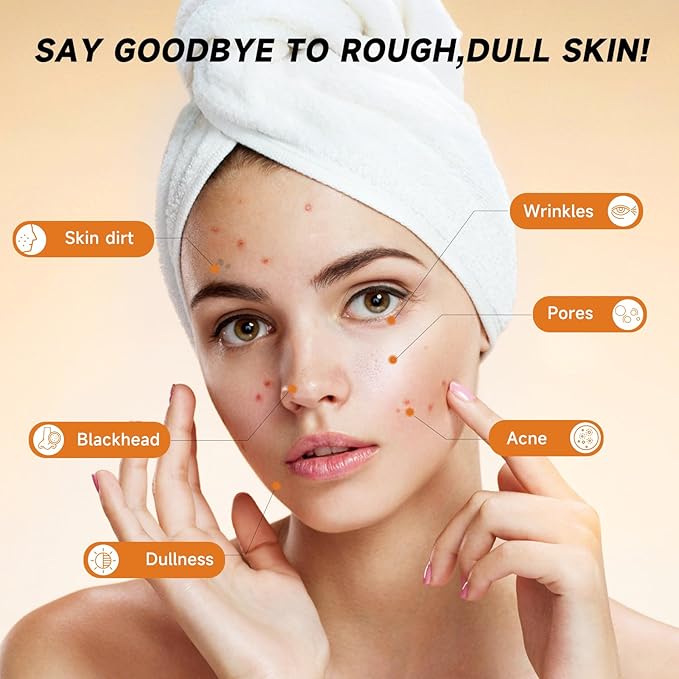Turmeric Kojic Acid Cleansing Pads, Turmeric Face Scrub Pads Enriched with Kojic Acid, 50PCS