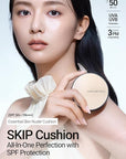 [JUNGSAEMMOOL OFFICIAL] Essential Skin Nuder Cushion (04 N Light) | Refill not Included | Natural Finish | SPF50 Broad Spectrum | Korean Makeup Artist Brand | Foundation Makeup
