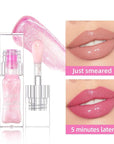 LANGMANNI Hydrating Lip Glow Oil,Moisturizing Nourishing Lip Oil,Light Colour Gloss Tinting And Non-sticky Lip Oil For Dry Lips Lip Care (Color Changing 1Pcs)