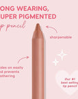 ColourPop Lippie Lip Pencil - High-Pigment, Long-Lasting Lip Liner - Sharpenable Lip Liner Pencil for High-Impact Lip Color - Vegan, Cream Formula with Precise Application - BFF (0.04 oz)