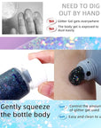 DAGEDA Body Glitter Gel, Face Glitters Body Gel Sequins Shimmer Liquid Eyeshadow, Chunky Glitter for Face Hair Nails, Holographic Cosmetic Laser Powder Festival Glitter Makeup 1.7oz (Black)