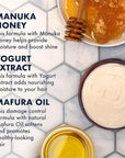 SheaMoisture Hair Mask - Manuka Honey & Yogurt, Hydrate + Repair Protein Power Treatment, Hair Treatment for Dry, Damaged Hair Care with Organic Shea Butter & Castor Oil for Hair, 8 Oz (Pack of 2)
