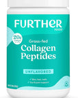 Further Food Unflavored Collagen Peptides Powder, Grass-Fed Pasture-Raised Hydrolyzed Type 1 & 3 Protein, Gut Health + Joint, Hair, Skin, Nails, Paleo Keto Sugar-Free 9.88 oz