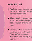 LAWLESS Forget the Filler Lip Plumping Line Smoothing Tinted Balm, Cupid, Pink, 0.09 Ounce