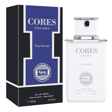 Hybrid & Company Cores For Men Timeless Subtle delicate Scent Perfume Mens Fragrance,3.4 Fl Oz