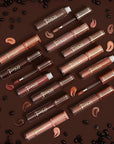 Juvia's Place Coffee Shop Lip Gloss - Brown Sugar - Hydrating Butter Lip Gloss for Women, Long-Lasting Shine, Moisturizing Glass-like Finish, Plumping Non-sticky, Suitable for every vibe