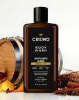 Cremo Body Wash Men, An Elevated Blend with Notes of Kentucky Bourbon, Smoked Vetiver and American Oak, 16 Fl Oz