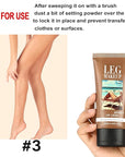 Legs Makeup Waterproof with Brush - No Transfer Body Concealer for Varicose Veins Appearance, Tattoo & Scar Cover Up for All Skin Tones, Waterproof (Bronze)