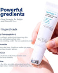 Re.SPN Peptide Firming Roller Eye Serum – For Puffy Eyes, Wrinkles & Dark Circles with Gua Sha Applicator, Vegan, Eye Peptide, Niacinamide, K-Beauty (0.67 fl oz)