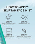 Tanologist Self Tan Hydrating & Brightening Face Mist - 100ml Tanologist Self Tan Face Mist - Gradual Self Tanner for Face - Bronzing Mist
