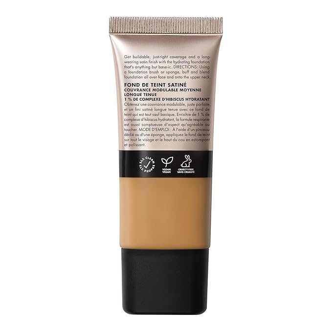 e.l.f. Soft Glam Foundation, Medium Coverage, Long-Lasting & Tan Warm